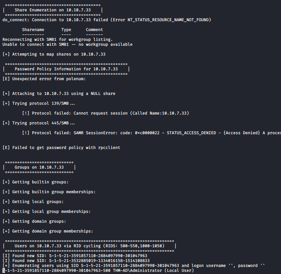 TryHackMe - Attacktive Directory Walkthrough - Steflan's Security Blog